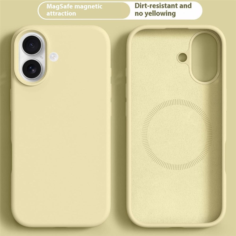 iPhone 16 2-in-1 Silicone & Hard Plastic Case - MagSafe Compatible - Yellow