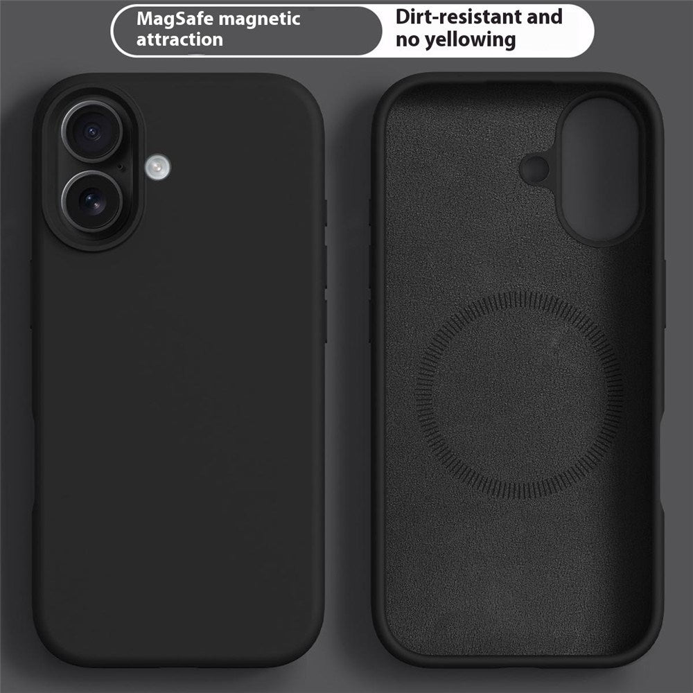 iPhone 17 2-in-1 Silicone & Hard Plastic Case- MagSafe Compatible - Black