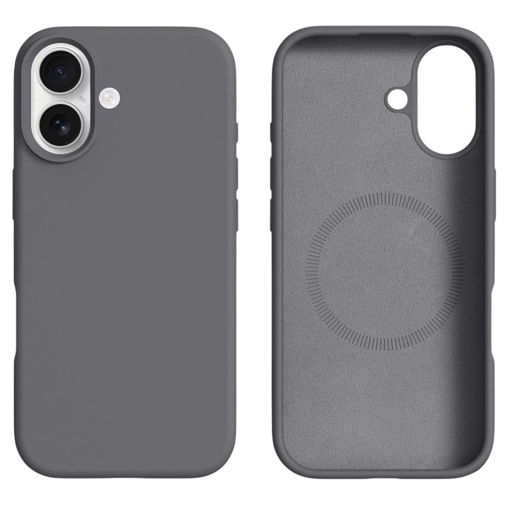 iPhone 17 2-in-1 Silicone & Hard Plastic Case- MagSafe Compatible - Dark Gray