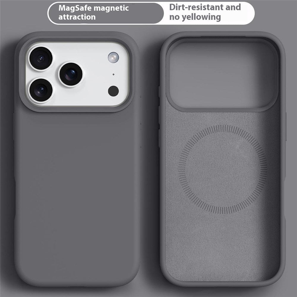 iPhone 17 Pro Max 2-in-1 Silicone & Hard Plastic Case- MagSafe Compatible - Dark Gray