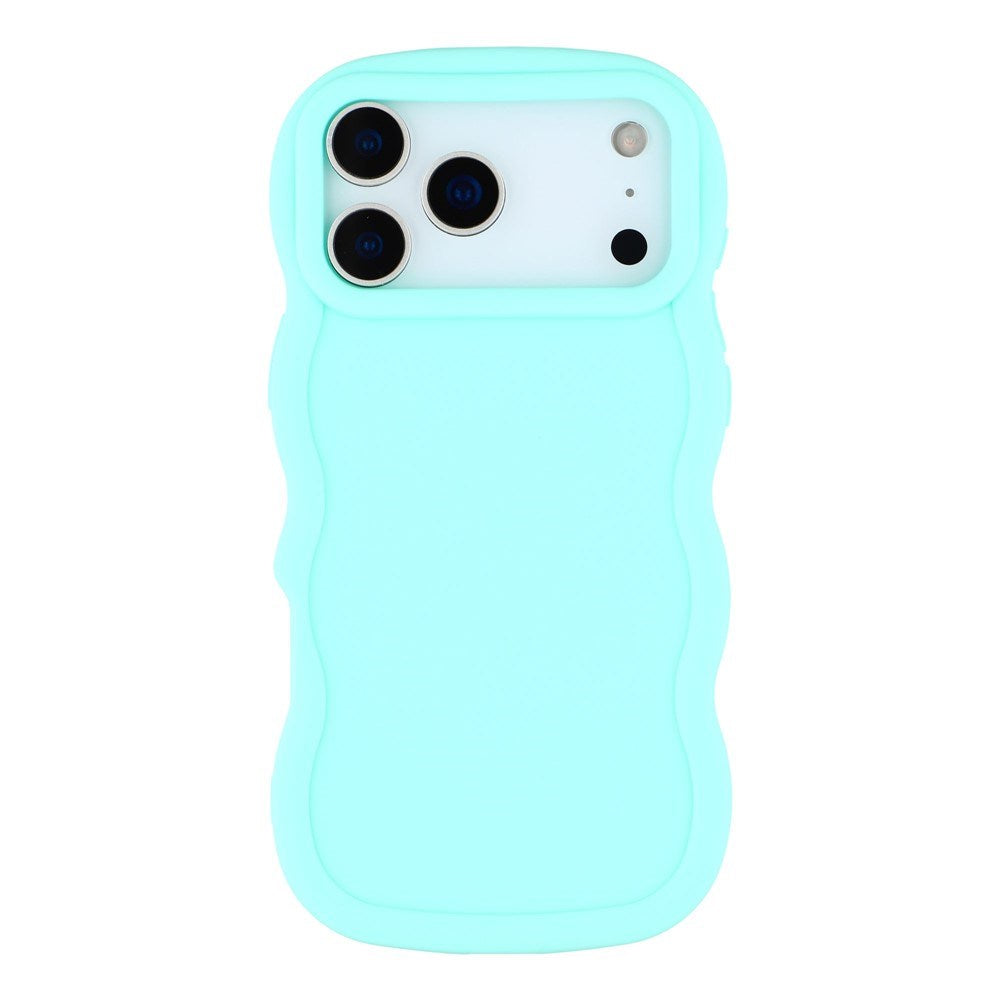 EIDERWOOD iPhone 17 Pro Flexible Plastic Wavy Case - Blue