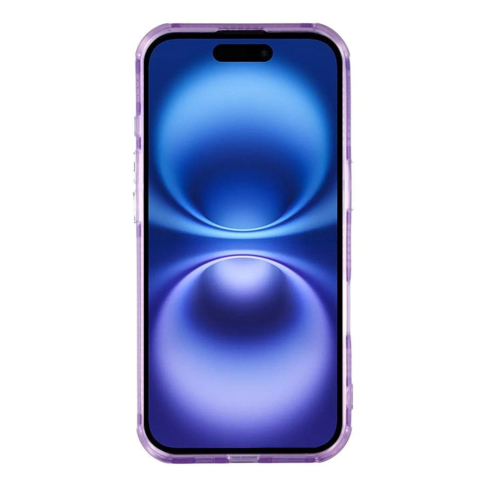 EIDERWOOD iPhone 17 Hybrid Plastic Case with Built-in Camera Lens Protection - Foil Pattern / Purple