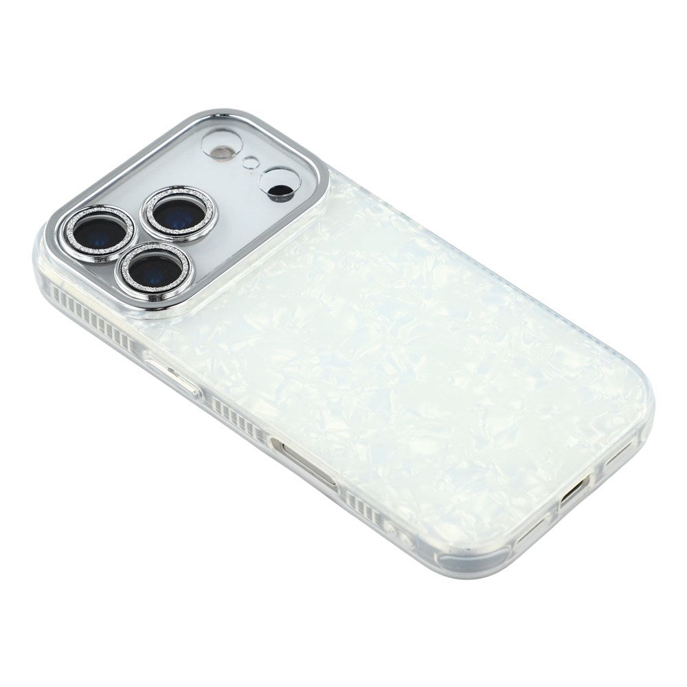 EIDERWOOD iPhone 17 Pro Max Hybrid Plastic Case with Built-in Camera Lens Protection - Pearlescent Pattern / White