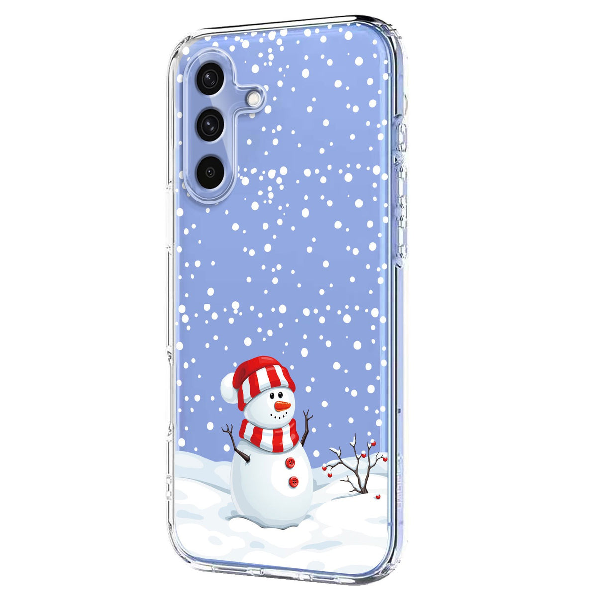 EIDERWOOD Samsung Galaxy A56 (5G) Flexible Plastic Christmas Case with Motif - Transparent / Snowman
