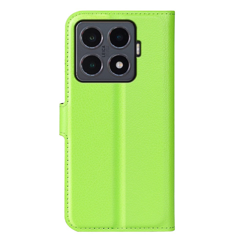 Xiaomi 15T Pro EIDERWOOD Faux Leather Flip Case with Cardholder & Stand Function - Green