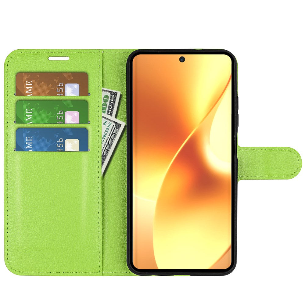 Realme 15 EIDERWOOD Faux Leather Flip Case with Cardholder & Stand Function - Green