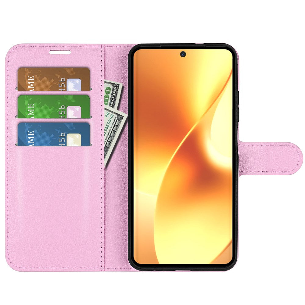 Realme 15 EIDERWOOD Faux Leather Flip Case with Cardholder & Stand Function - Pink