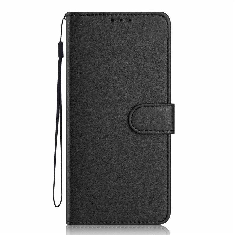 Motorola Moto G86 Power EIDERWOOD Faux Leather Case with Strap & Card Holder - Black