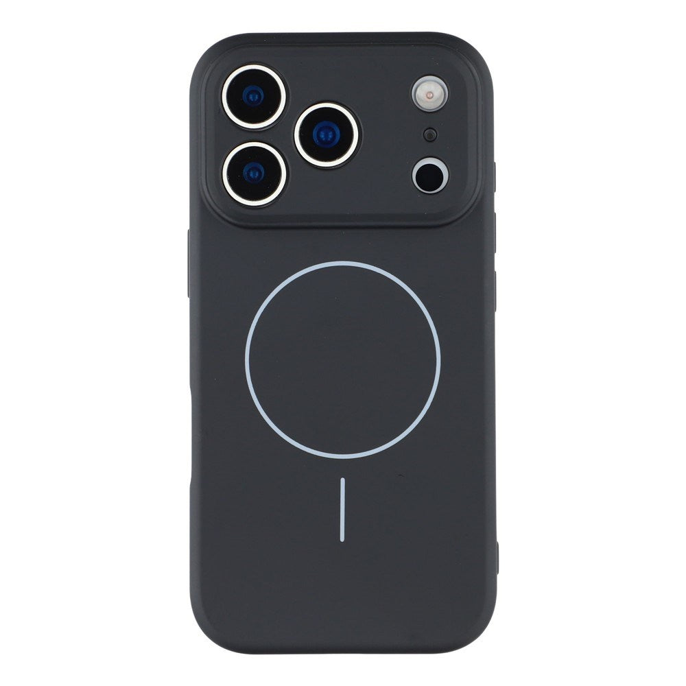 EIDERWOOD iPhone 17 Pro Max Flexible Plastic Case with Lined Inside - MagSafe Compatible - Black