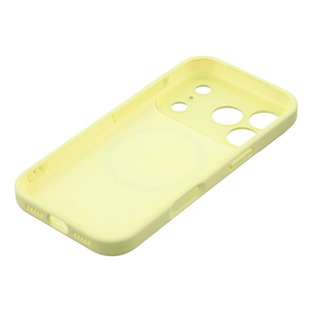 EIDERWOOD iPhone 17 Pro Max Flexible Plastic Case with Lined Inside - MagSafe Compatible - Yellow