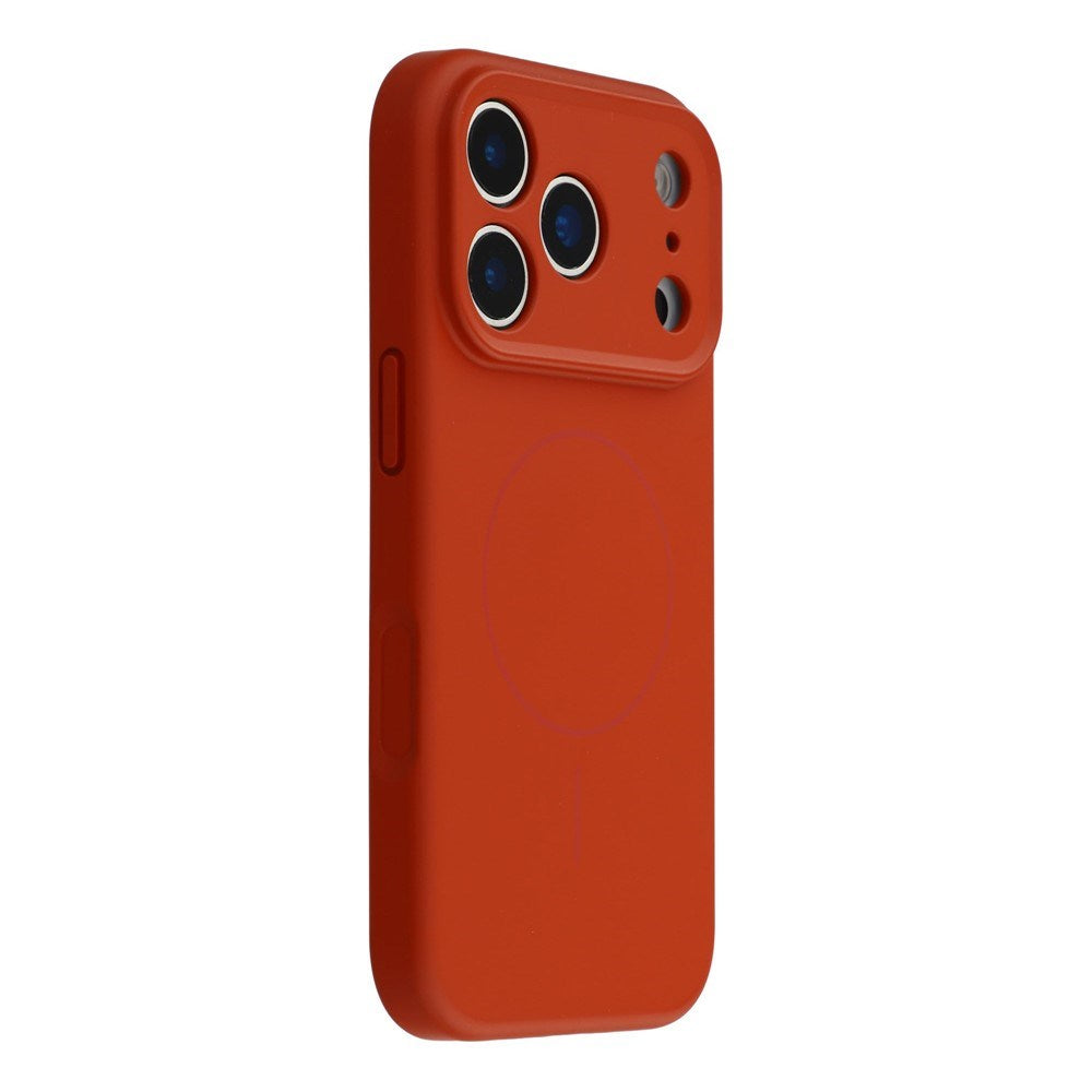 EIDERWOOD iPhone 17 Pro Max Flexible Plastic Case with Lined Inside - MagSafe Compatible - Dark Red