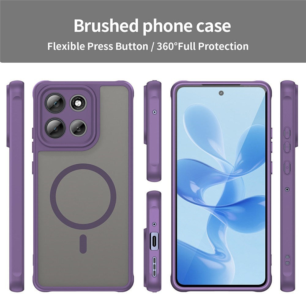 Motorola Moto G86 Power EIDERWOOD Hybrid Plastic Case - MagSafe Compatible - Purple