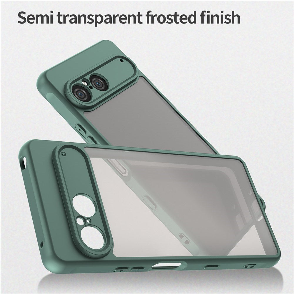 EIDERWOOD Sony Xperia 10 VII Matte Hybrid Case - Transparent / Green