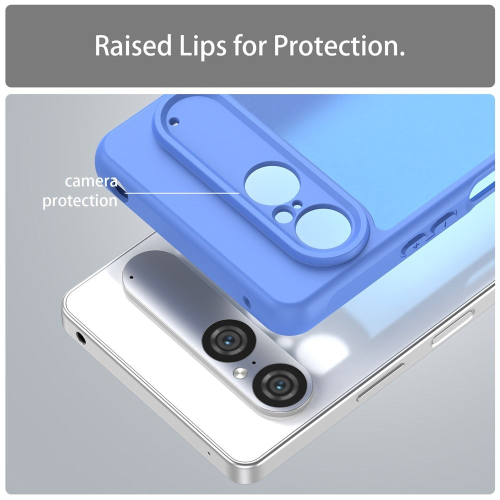 EIDERWOOD Sony Xperia 10 VII Matte Hybrid Case - Transparent / Blue