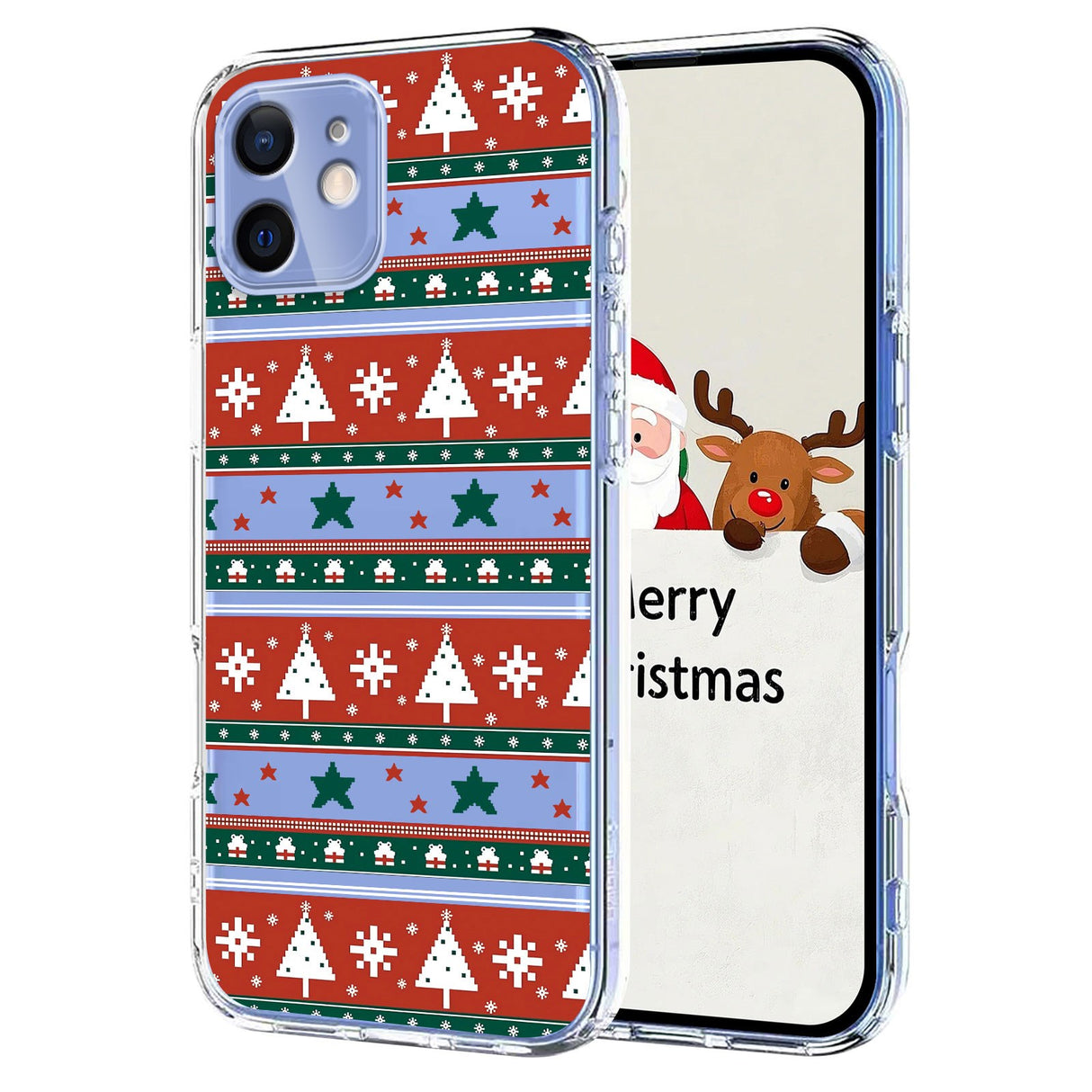 EIDERWOOD iPhone 11 Flexible Plastic Christmas Case with Motif - Transparent / Pattern