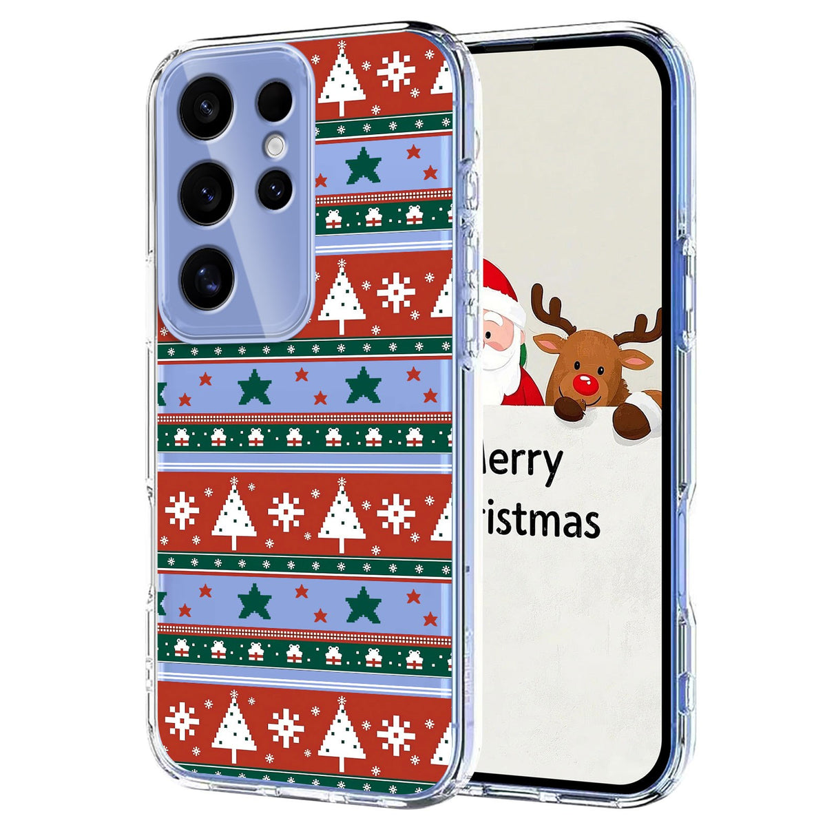 EIDERWOOD Samsung Galaxy S24 Ultra Flexible Plastic Christmas Case with Motif - Transparent / Pattern