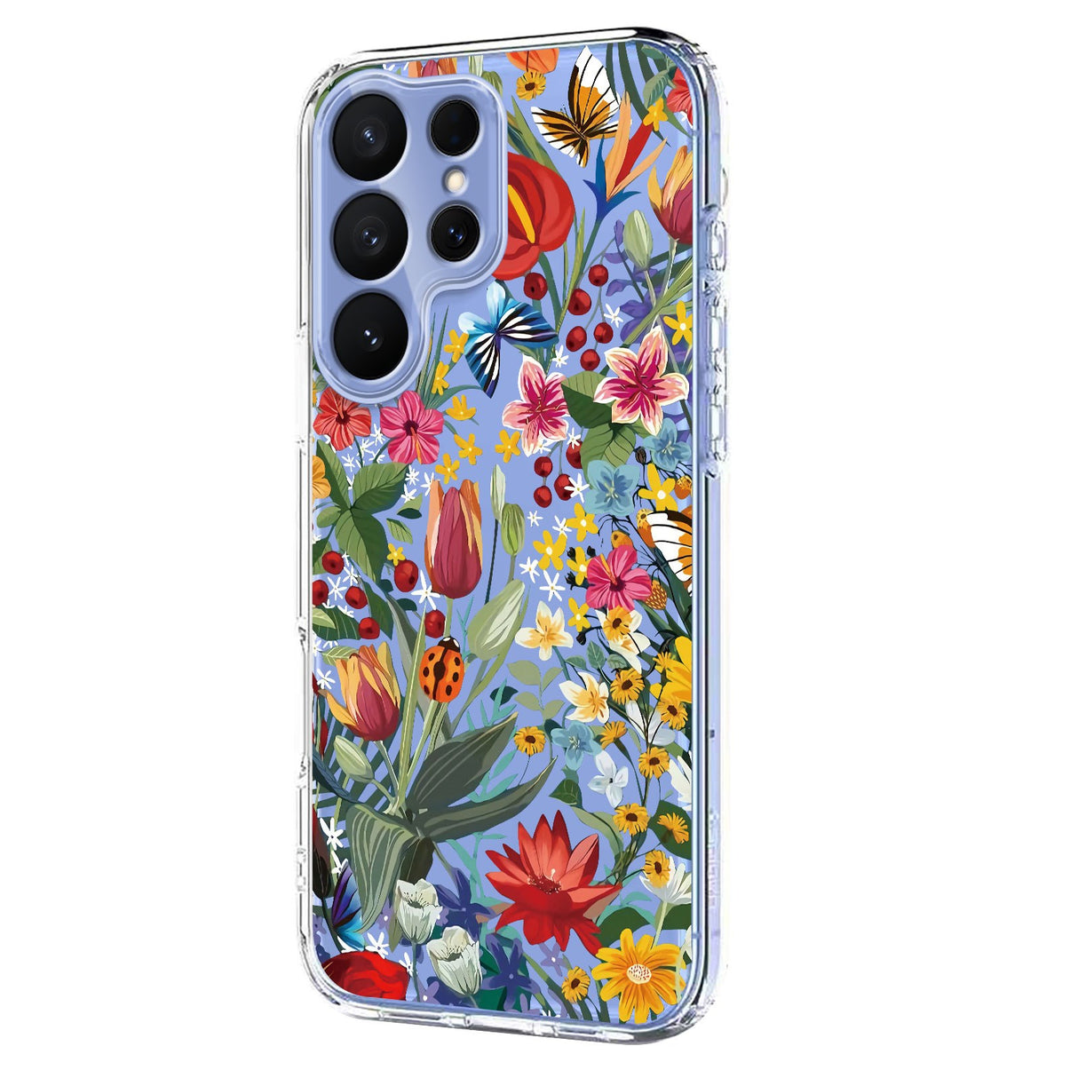 Samsung Galaxy S26 Ultra EIDERWOOD Flexible Plastic Case with Pattern - Transparent / Flowers