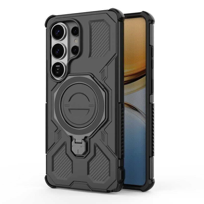 Samsung Galaxy S26 Ultra Tough Case with Kickstand - incl. 2 x Screen Protector - Black