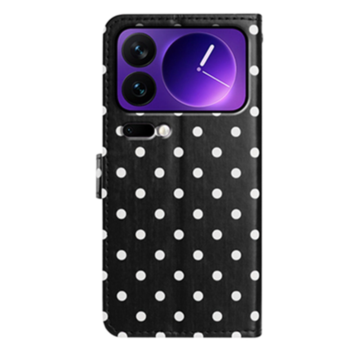 EIDERWOOD Xiaomi 17 Pro Faux Leather Flip Case w. Polka Design - Black