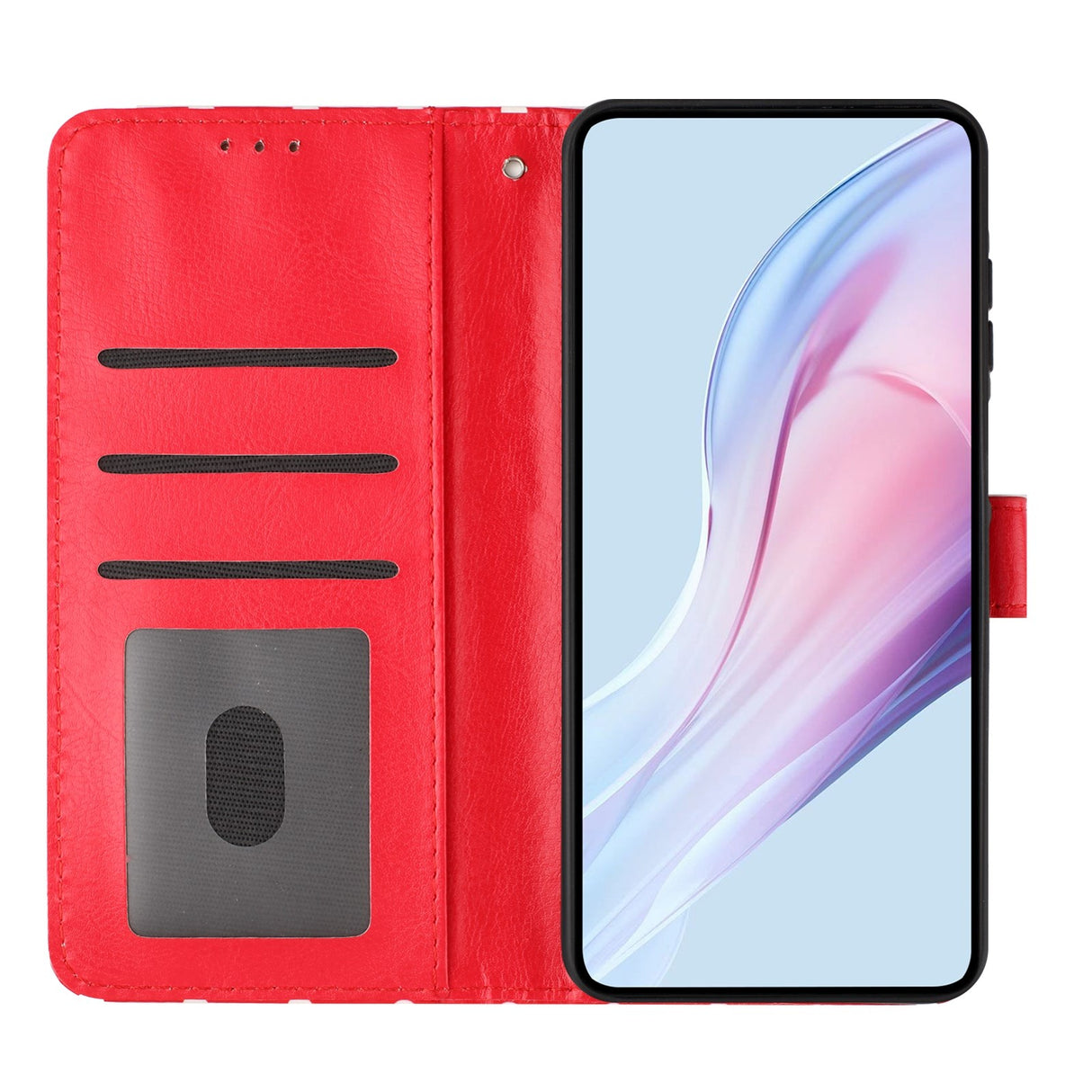 EIDERWOOD Xiaomi 17 Pro Faux Leather Flip Case w. Polka Design - Red