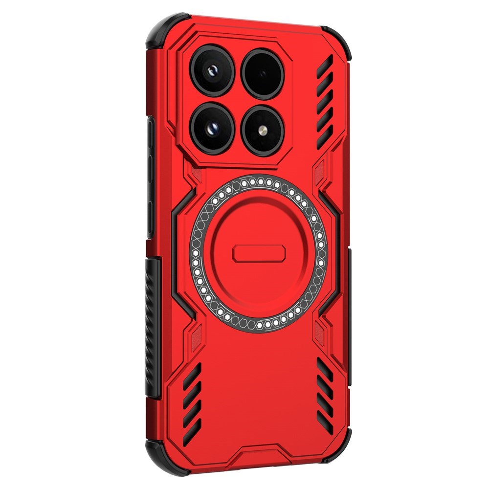 Xiaomi 17 EIDERWOOD Tough Hybrid Case w. Heat Dissipation - Red
