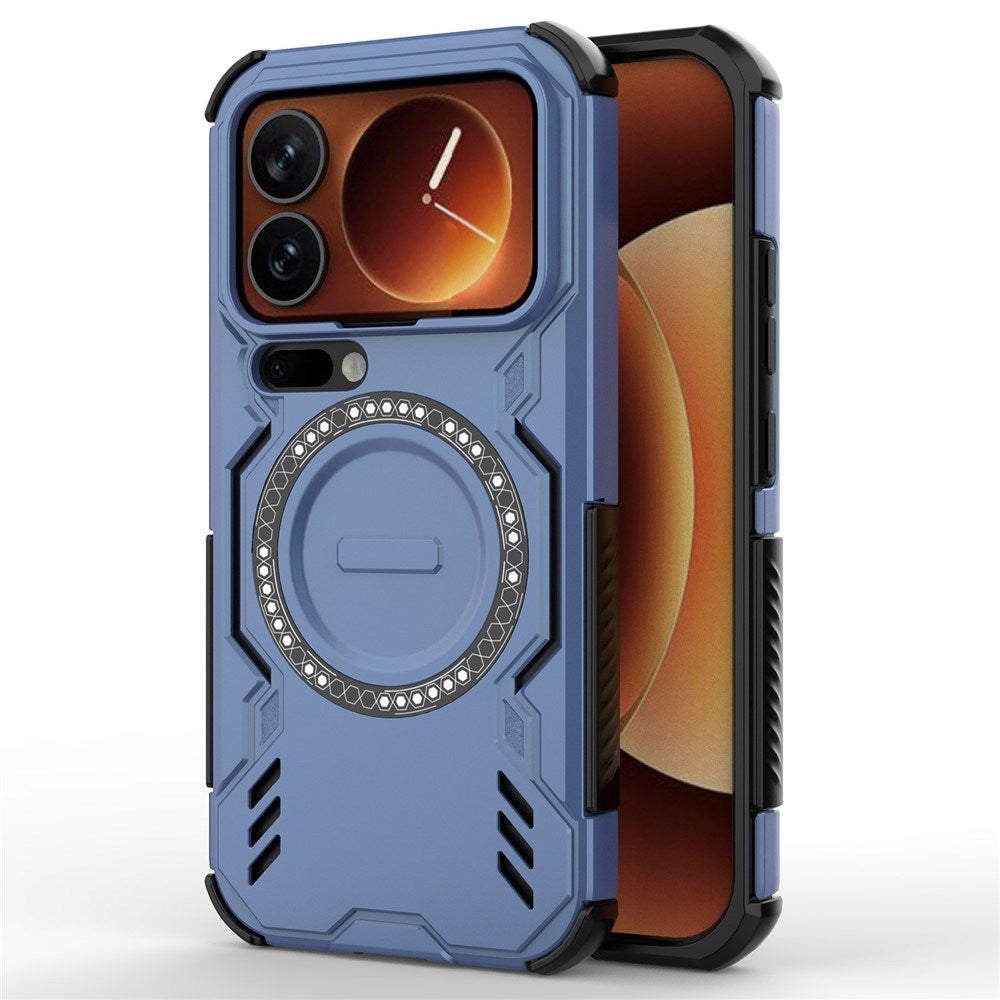 Xiaomi 17 Pro EIDERWOOD Tough Hybrid Case w. Heat Dissipation - Blue