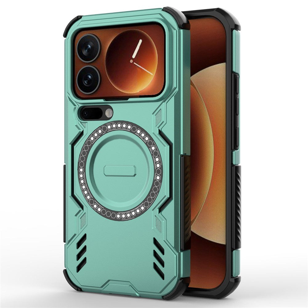 Xiaomi 17 Pro EIDERWOOD Tough Hybrid Case w. Heat Dissipation - Green