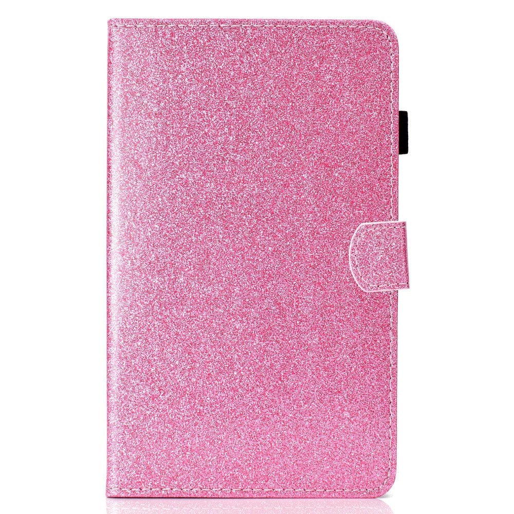 iPad 10.9" (2024/2022) Glitter Case w. Flip Stand & Card Holder - Pink
