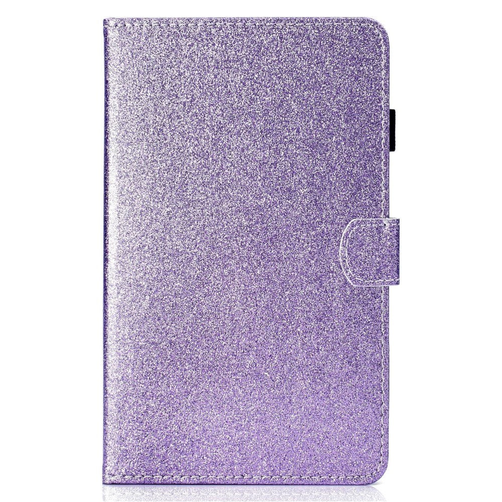iPad 10.9" (2024/2022) Glitter Case w. Flip Stand & Card Holder - Purple