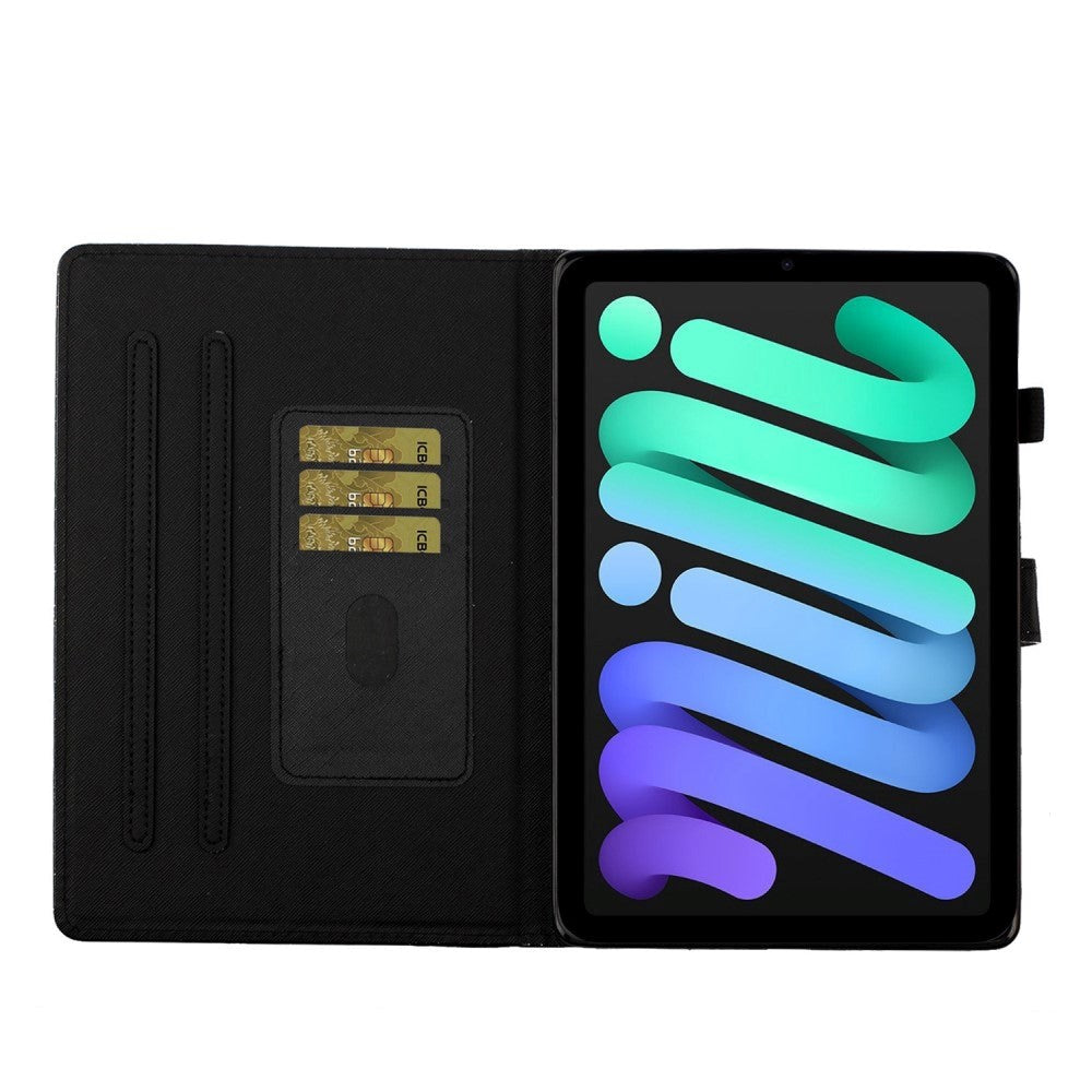 iPad 10.9" (2024/2022) Glitter Case w. Flip Stand & Card Holder - Blue