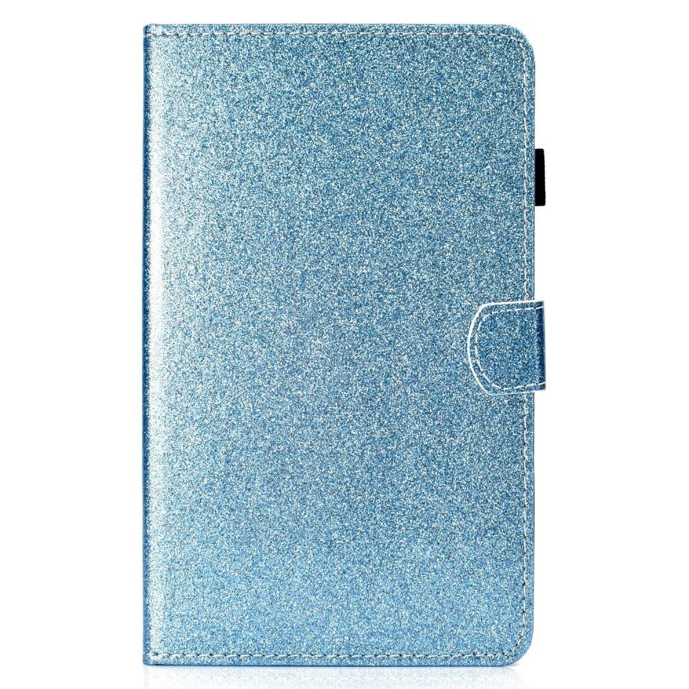 iPad 10.9" (2024/2022) Glitter Case w. Flip Stand & Card Holder - Blue