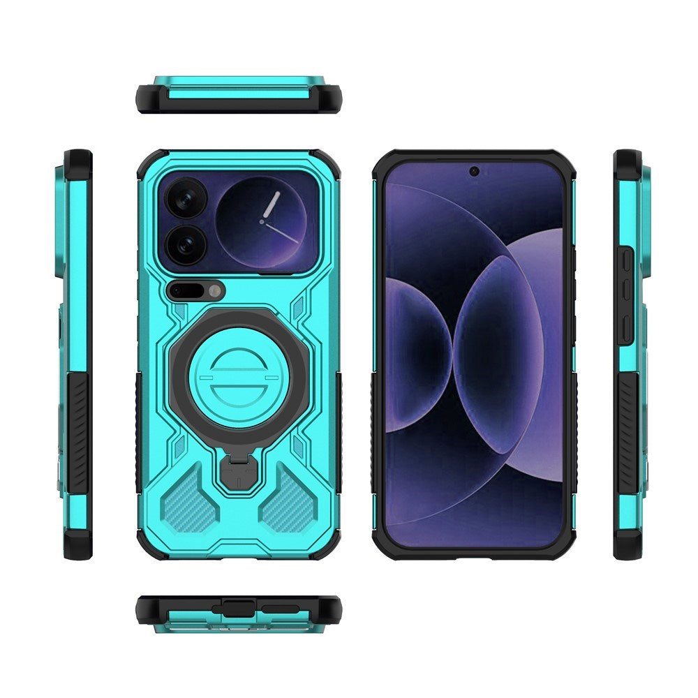 Xiaomi 17 Pro Max EIDERWOOD Tough Case with Magnetic Kickstand - Turquoise