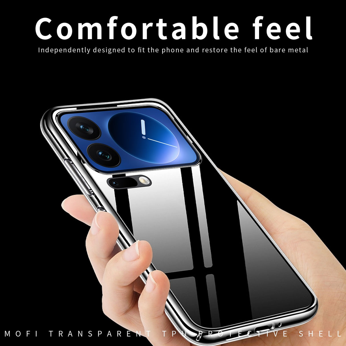 Xiaomi 17 Pro Max MOFI Slim Plastic Case - Transparent