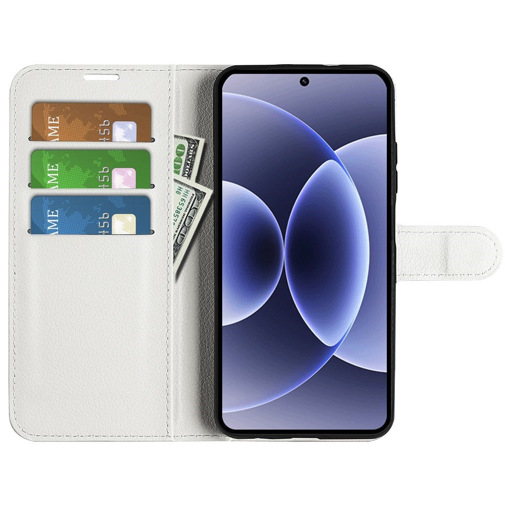 Xiaomi 17 EIDERWOOD Litchi Texture Leather Flip Case w. Wallet - White