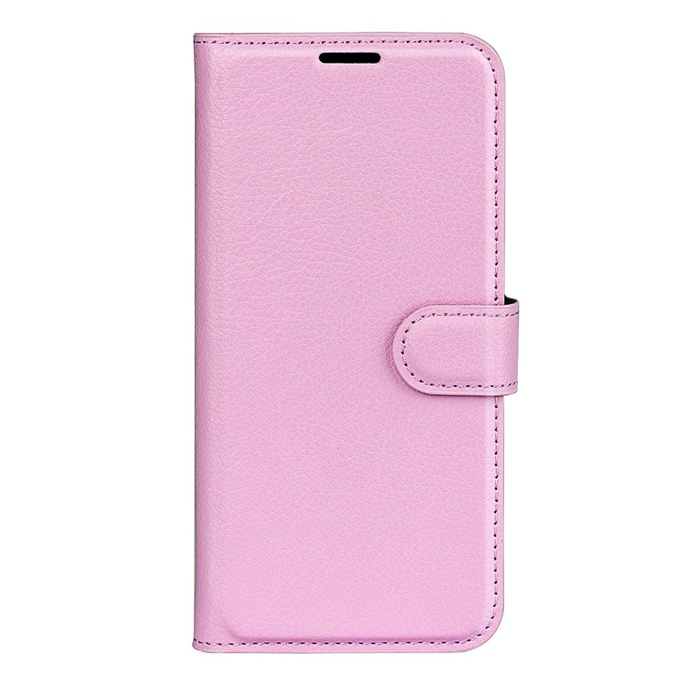 Xiaomi 17 Pro Max AMORUS Litchi Texture Leather Flip Case w. Wallet - Light Pink
