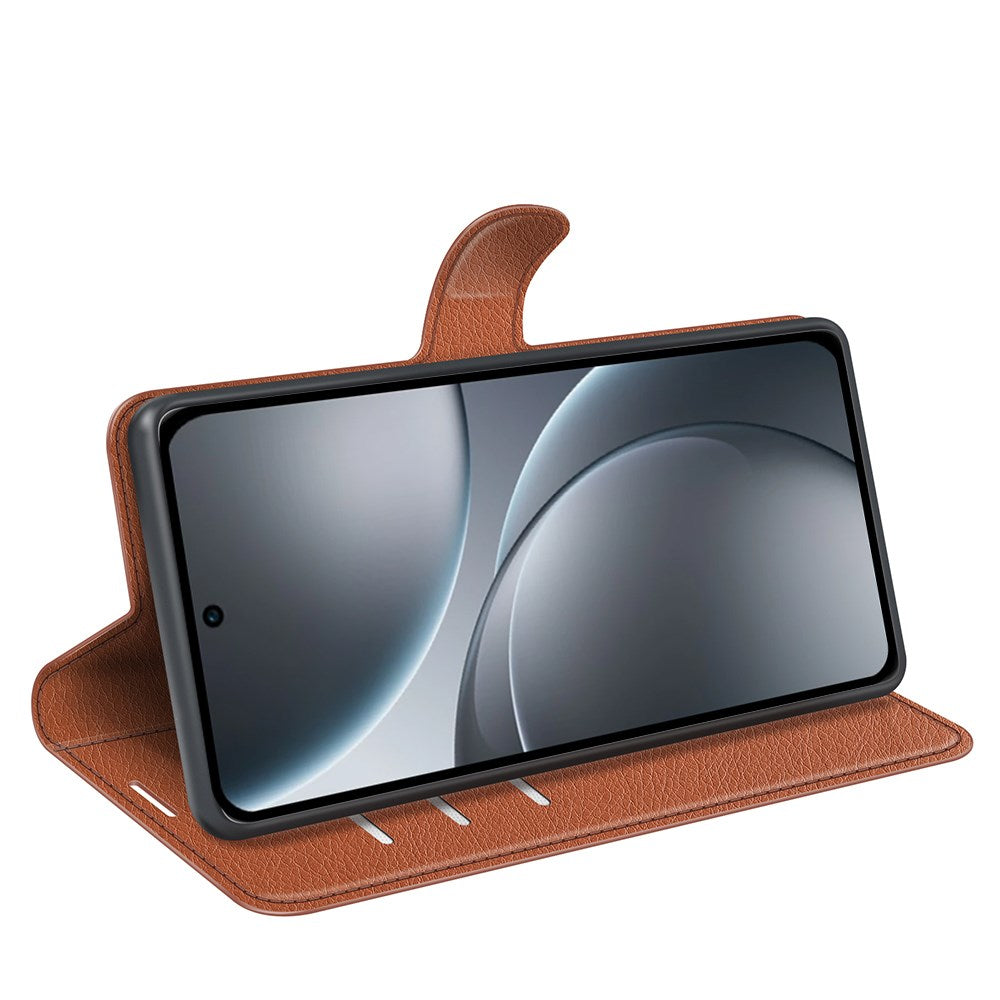 EIDERWOOD Oppo Find X9 Pro Faux Leather Flip Case with Cardholder & Stand Function - Brown