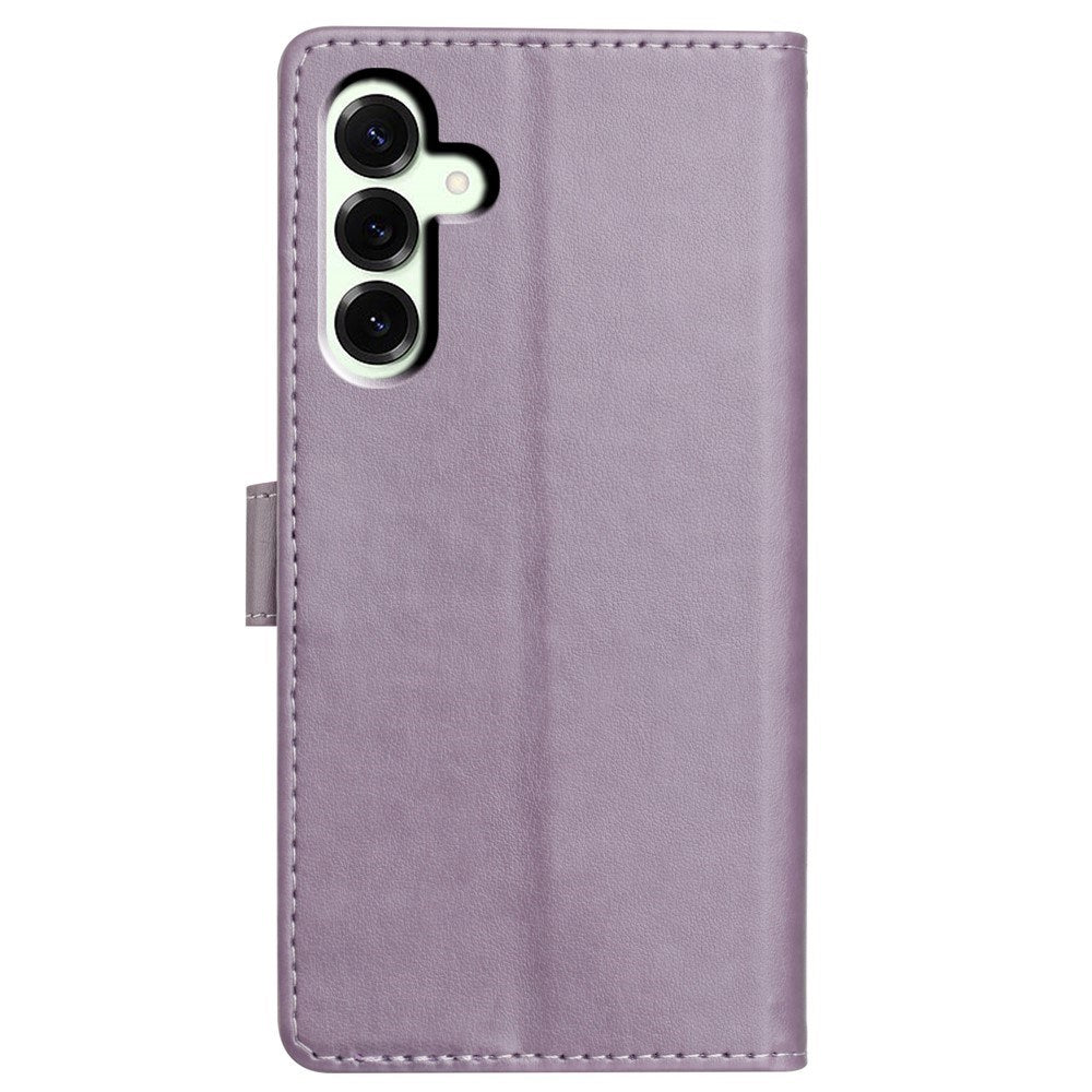 Samsung Galaxy A27 EIDERWOOD Faux Leather Flip Case with Strap - Purple