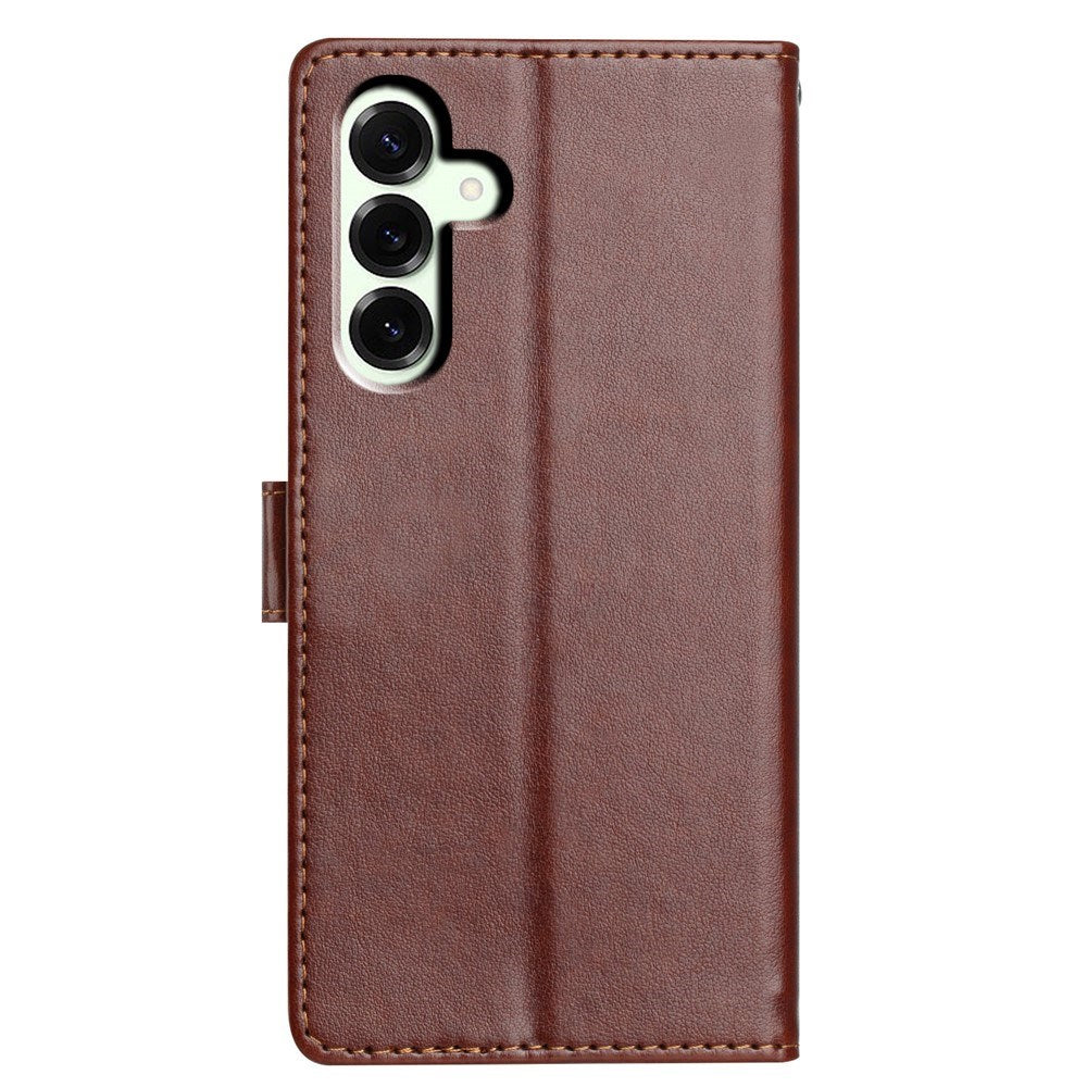 Samsung Galaxy A27 EIDERWOOD Faux Leather Flip Case with Strap - Brown