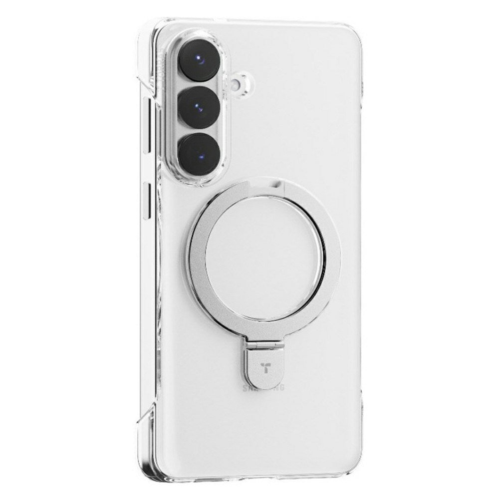 Samsung Galaxy S26+ (Plus) TORRAS Ostand Q1 Slim Hard Plastic Case with Kickstand – MagSafe Compatible – Transparent