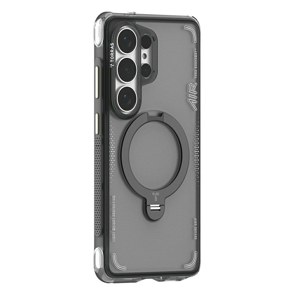 Samsung Galaxy S26 Ultra TORRAS Ostand Q3 Air Hybrid Plastic Case with Kickstand – MagSafe Compatible – Black
