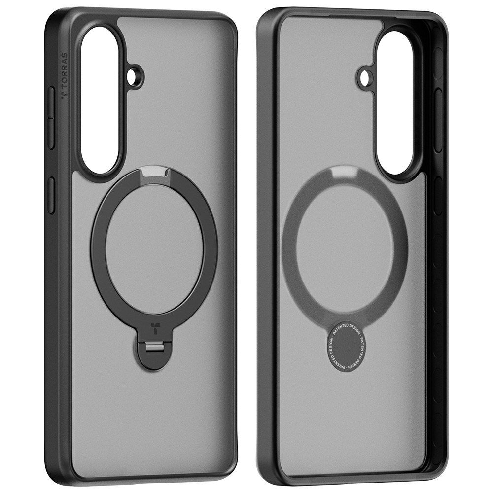 Samsung Galaxy S26 TORRAS Ostand Q3 Spin Hybrid Plastic Case with Kickstand - MagSafe Compatible - Black
