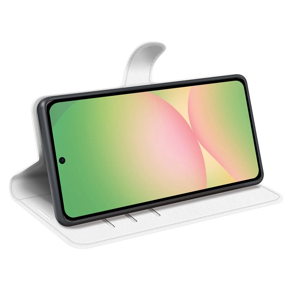 EIDERWOOD Samsung Galaxy A57 Faux Leather Flip Case with Cardholder & Stand Function - White