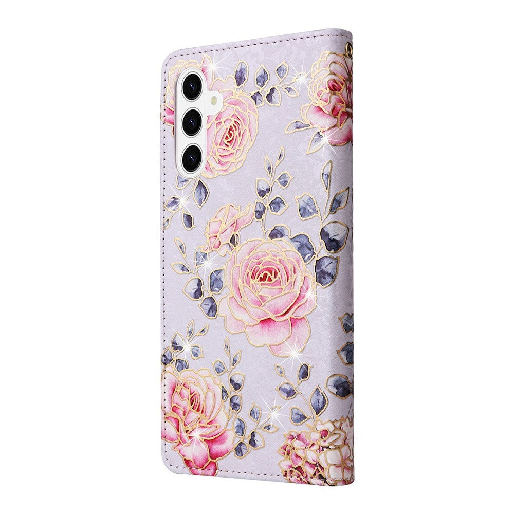 Samsung Galaxy S26 / S26 Pro EIDERWOOD Faux Leather Flip Case with Flowers - Roses
