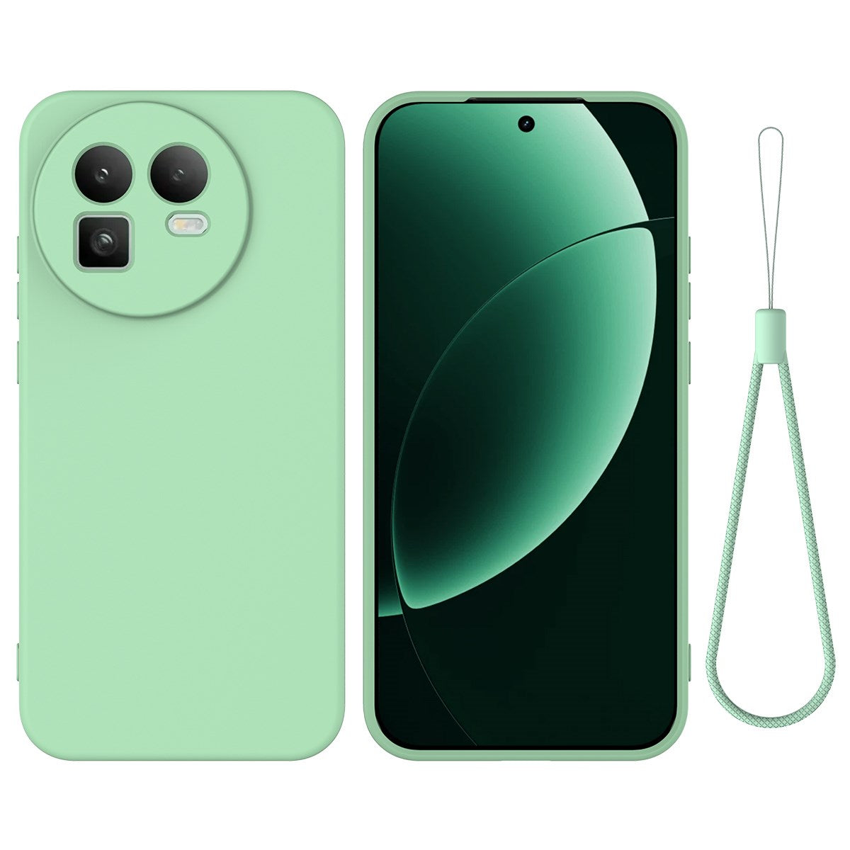 Realme GT 8 EIDERWOOD Silicone Case with Strap - Green