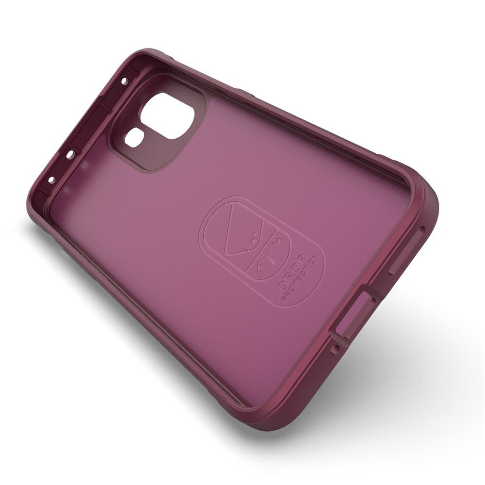 EIDERWOOD OnePlus 15R Flexible Plastic Case - Dark Red