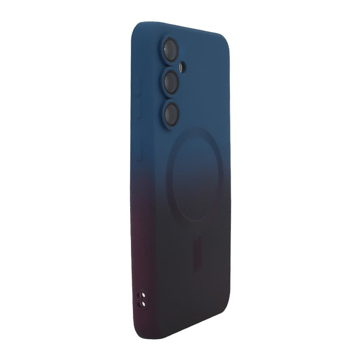 Samsung Galaxy A57 ENKAY Gradient Silicone Case - Blue / Black