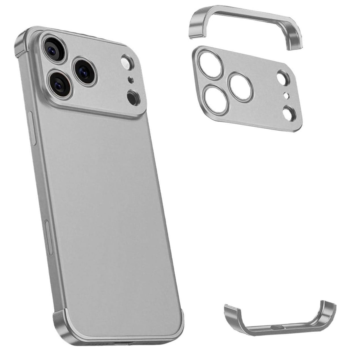 iPhone 17 Pro Two-Piece Bumper Case with Camera Protector - Grey