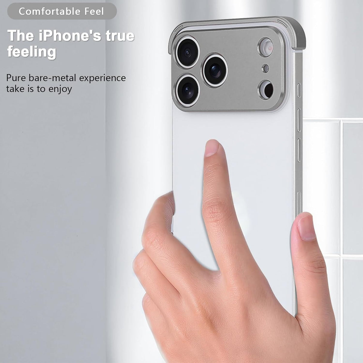 iPhone 17 Pro Two-Piece Bumper Case with Camera Protector - Grey