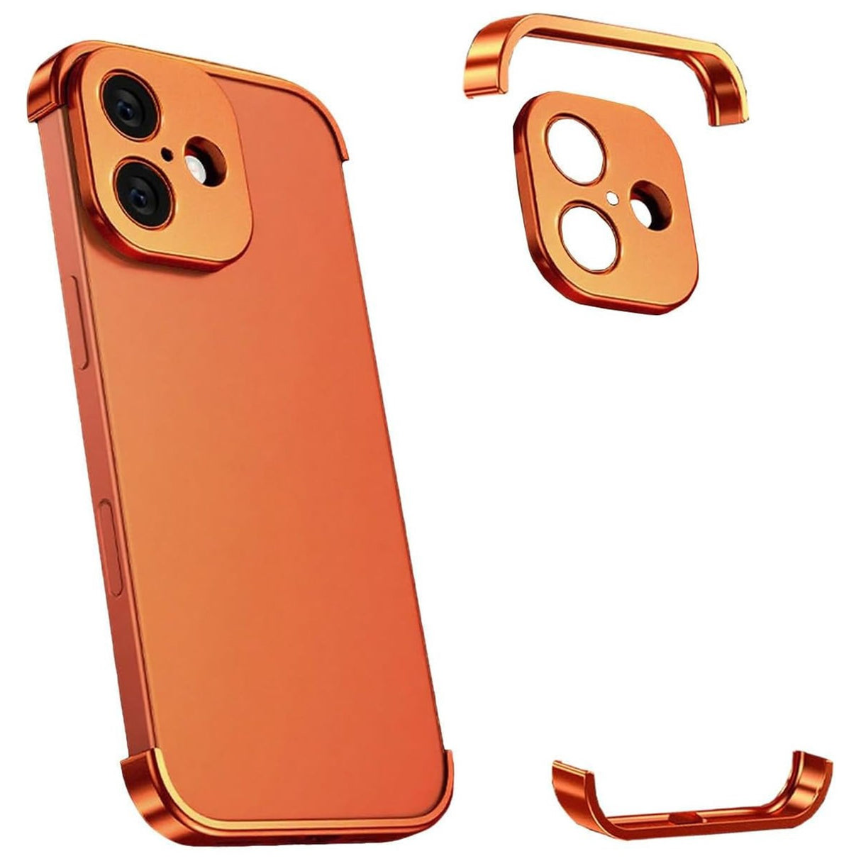 iPhone 17 Two-Piece Bumper Case with Camera Protector - Orange