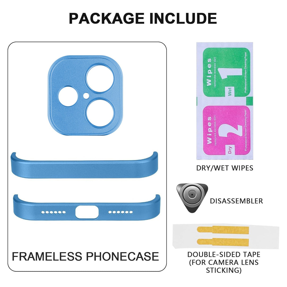 iPhone 17 Two-Piece Bumper Case with Camera Protector - Blue